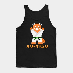 Jiu Jitsu Panda -Green Black Belt- Tank Top